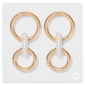 🆕 SUGARFIX by BaubleBar Link Hoop Earrings Pearl